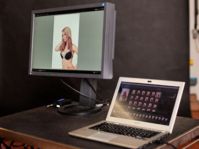 Direkte Ansicht der Fotos auf einem EIZO Monitor