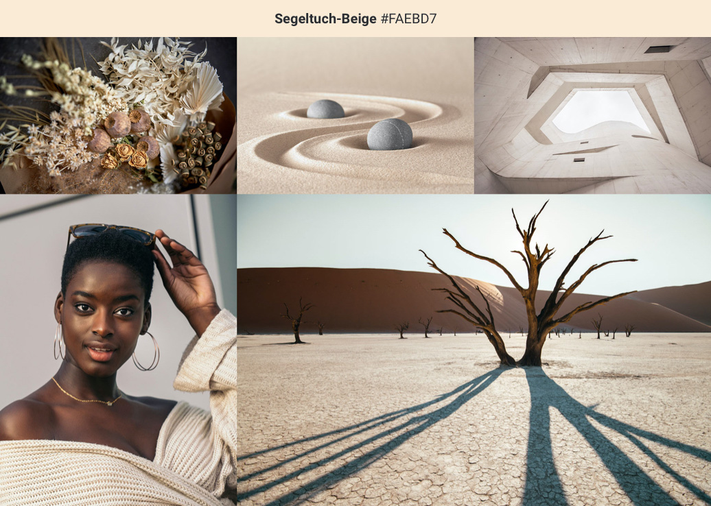 Farbtrend Segeltuch Beige