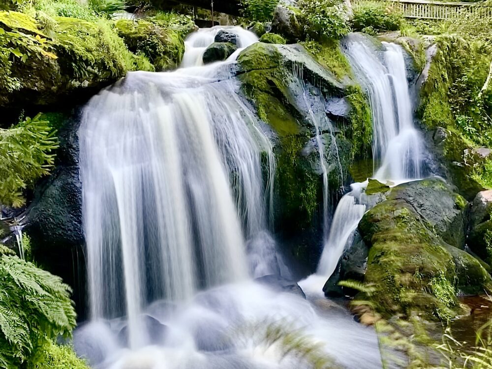 Langzeitbelichtung iPhone Bildbearbeitung Triberger Wasserfaelle